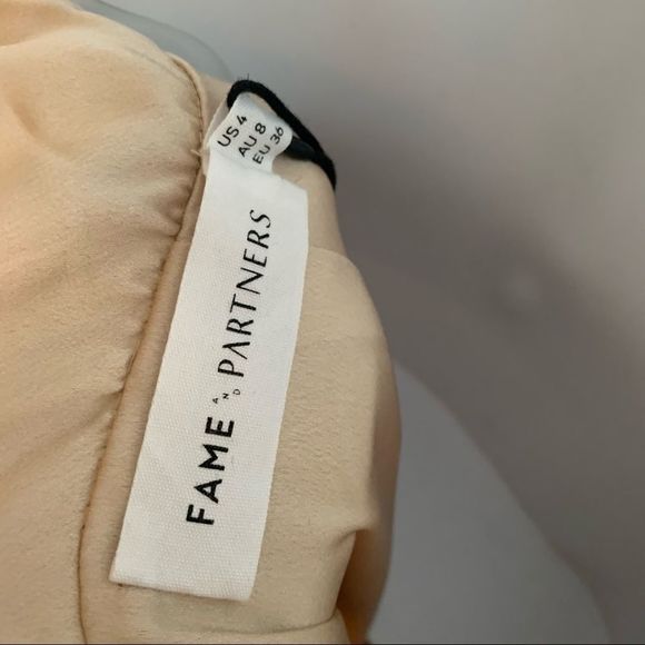 Fame and Partners Anita Draped Dress in Champagne - Picture 8 of 11